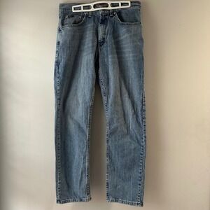 Lee Regular Fit Straight Leg Jeans Mens 32x30 Blue Excellent Premium Select